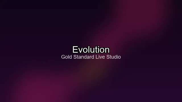 Evolution Gaming live dealer studio floor with blackjack table