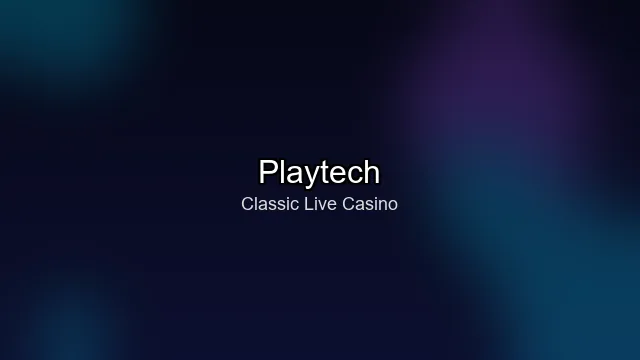 Playtech live blackjack table with professional dealer in studio setting