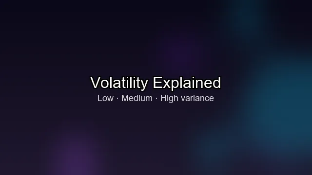 Diagram of low medium and high volatility slot payout patterns